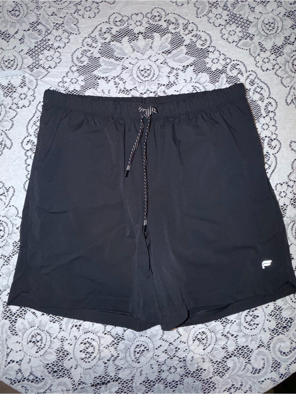 Fabletics Men's Black Drawstring Athletic Shorts